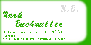 mark buchmuller business card